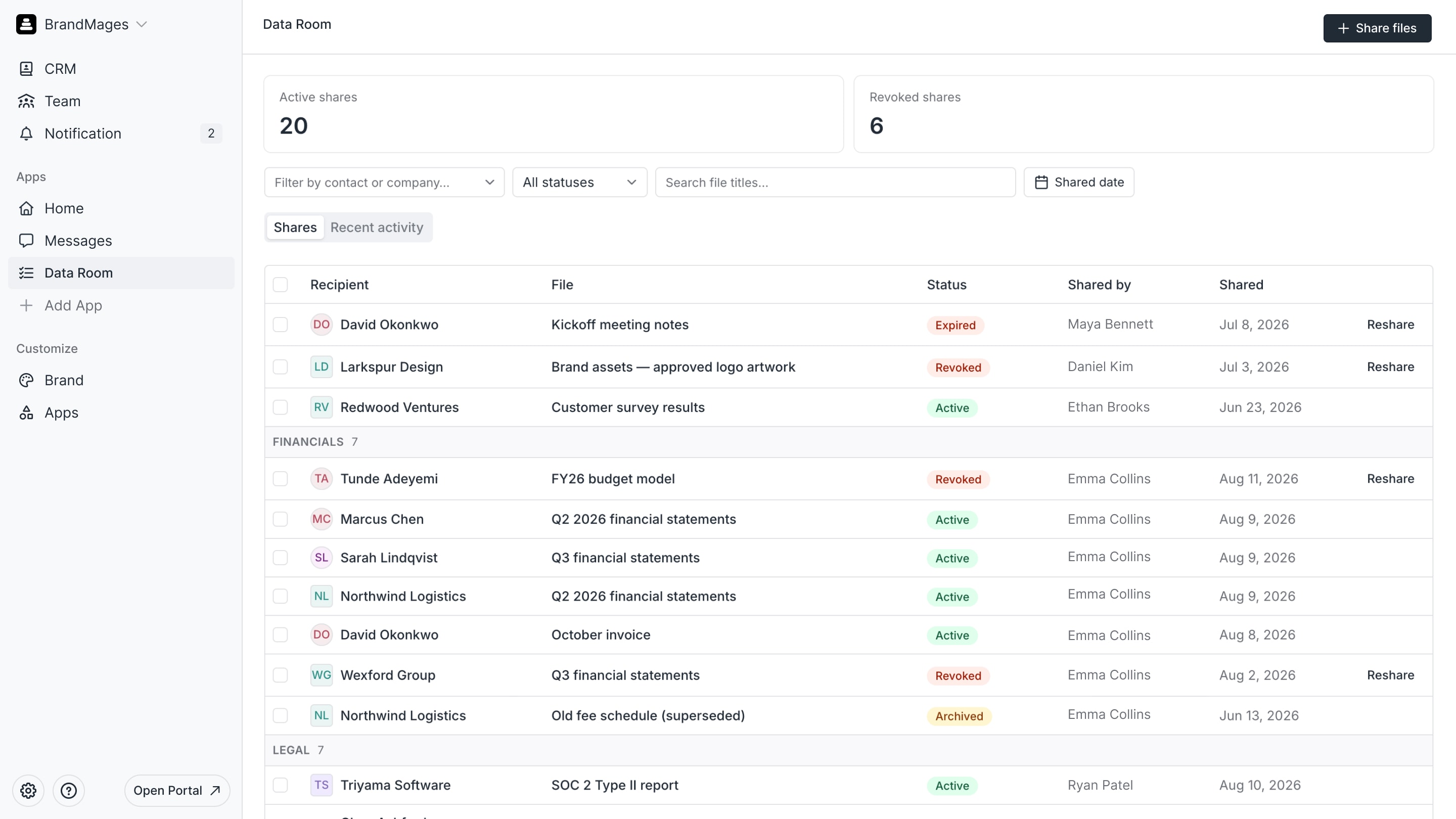 Data room preview 1
